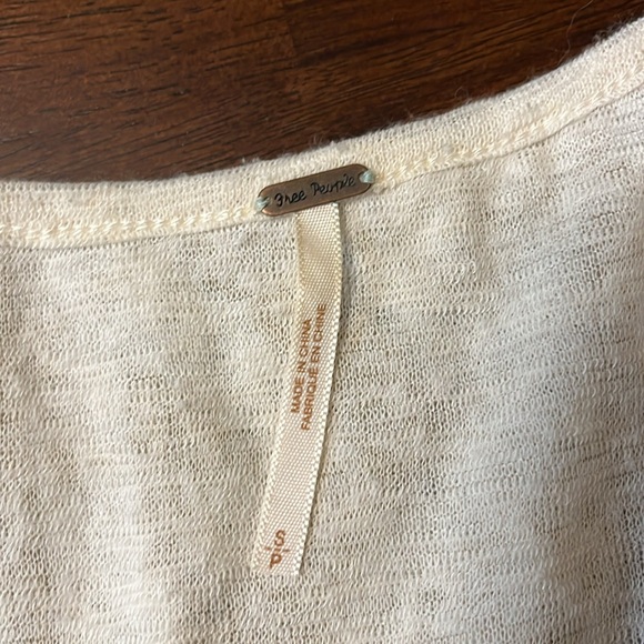 Free People | Embroidered Long Sleeve Top Size S - Picture 3 of 5